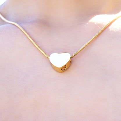 In Loving Memory Mini Heart Memorial Necklace