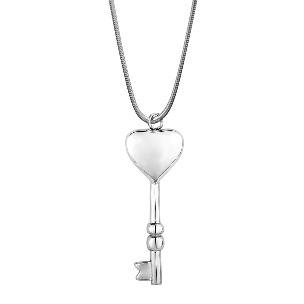 Heart Key Memorial Necklace