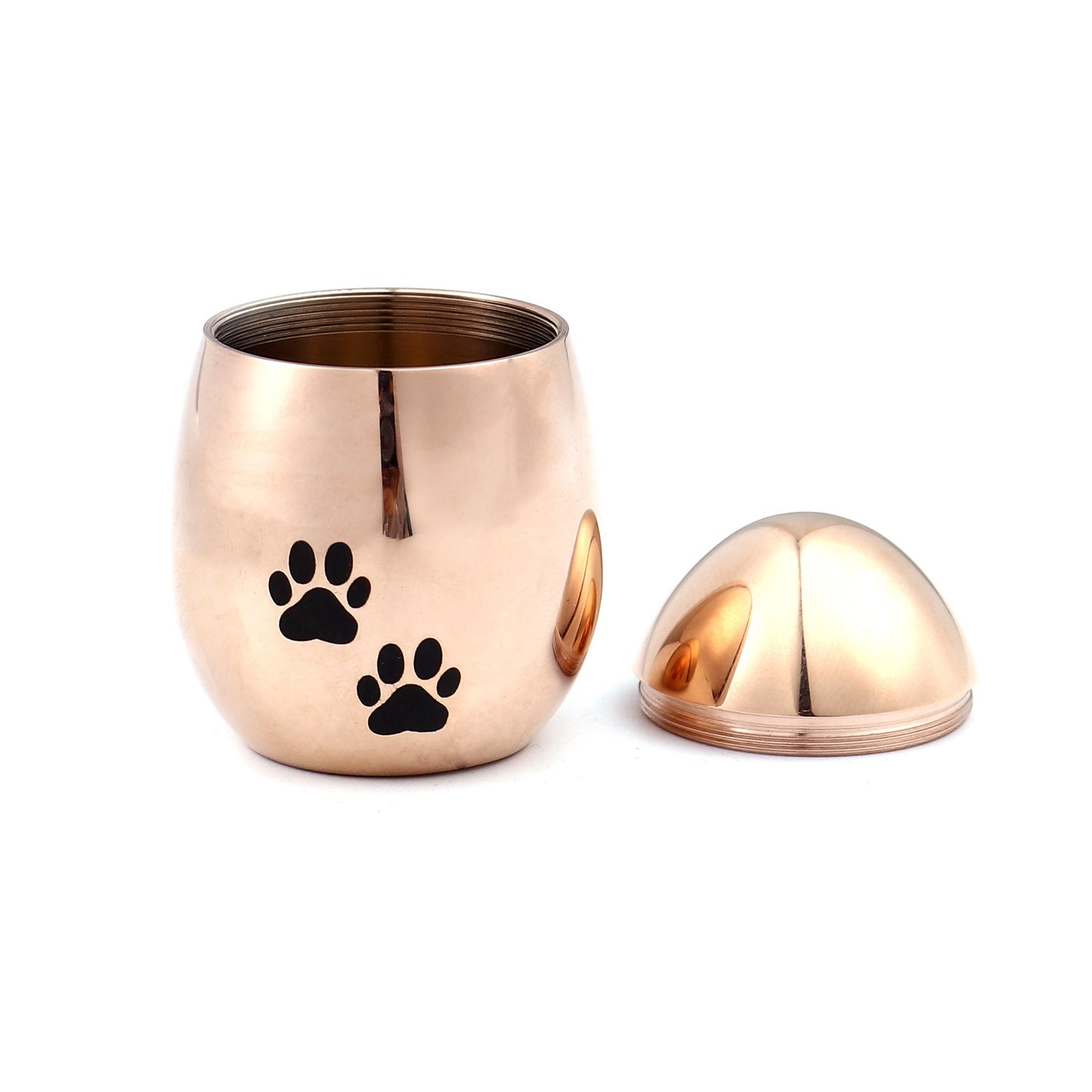 Paw Print Egg Shaped Memorial Mini Urn