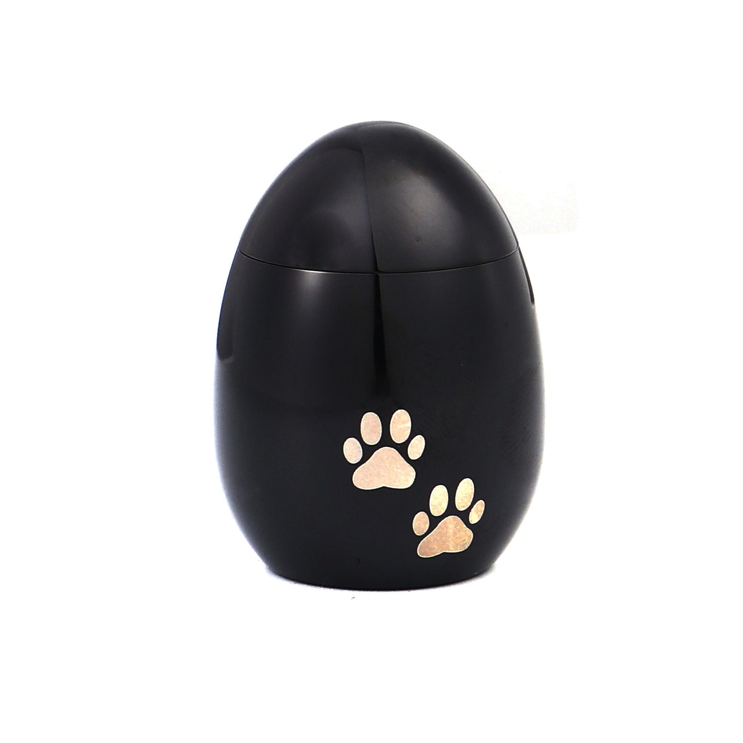 Paw Print Egg Shaped Memorial Mini Urn