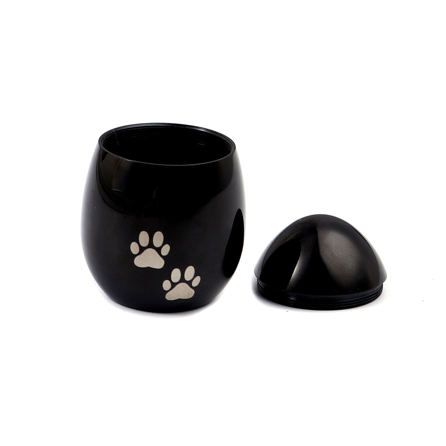 Paw Print Egg Shaped Memorial Mini Urn