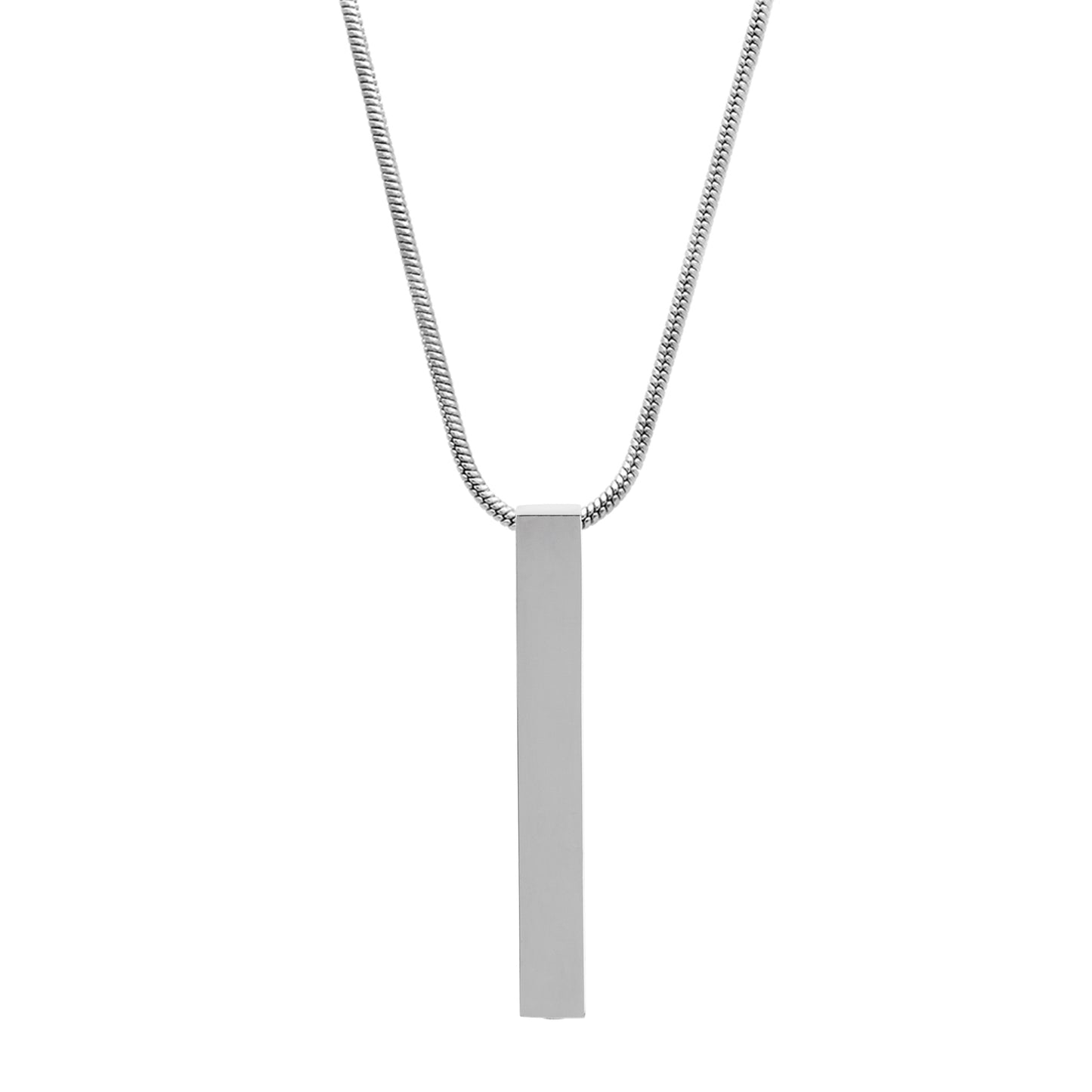 4-Sided Bar Memorial Necklace