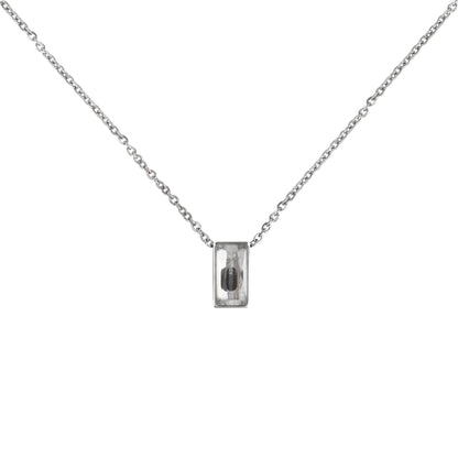 Gone, Yet Not Forgotten Crystal Cube Memorial Necklace