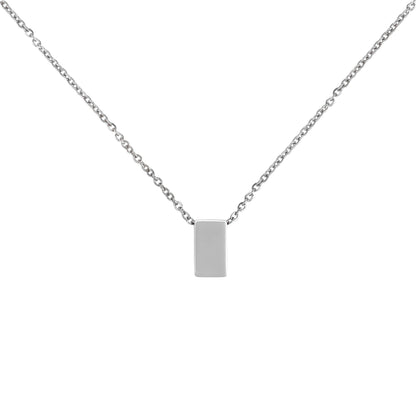 We Meet Again Crystal Cube Memorial Necklace