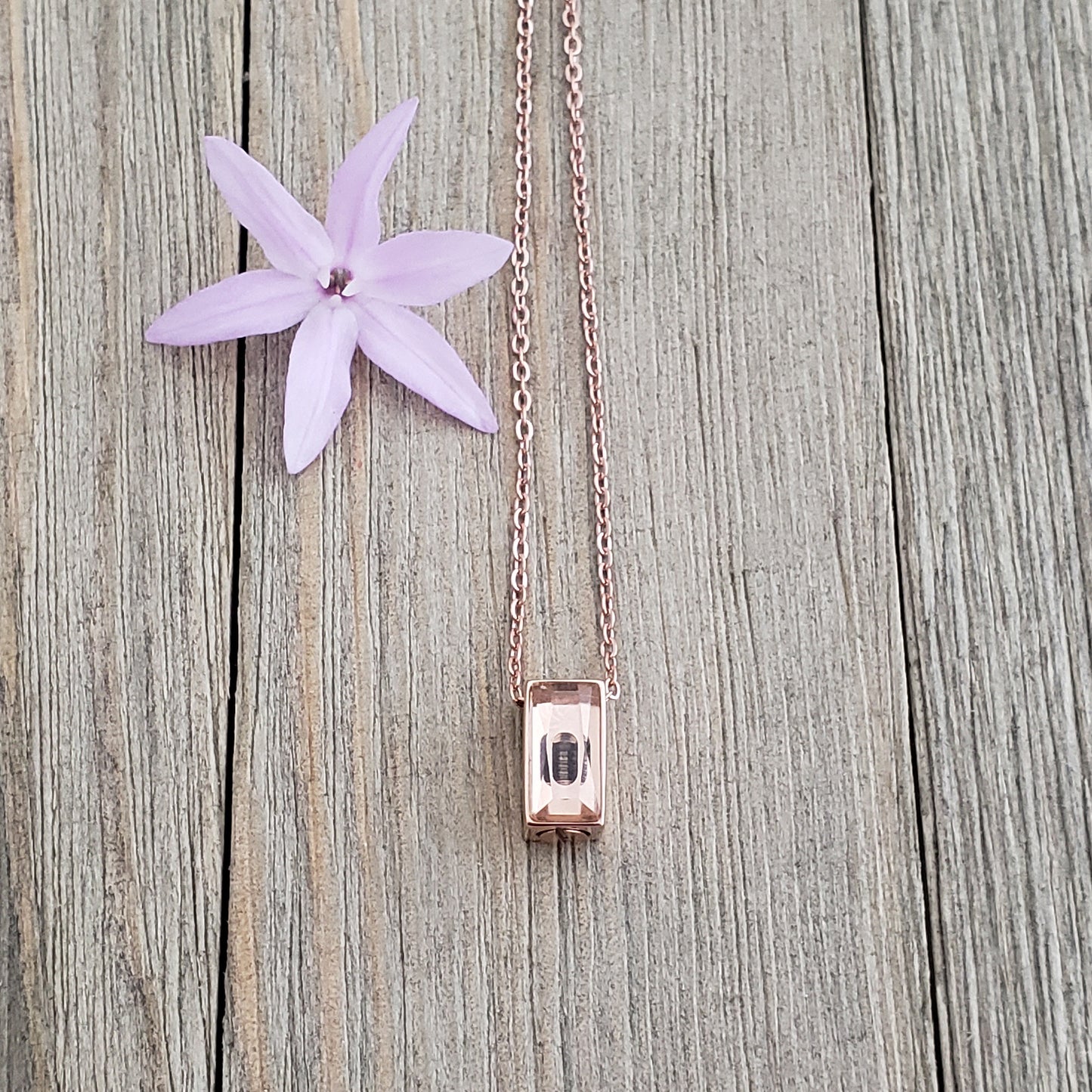 We Meet Again Crystal Cube Memorial Necklace