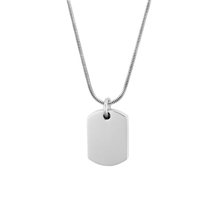 Service Memorial Ashes Holder Dog Tag Necklace