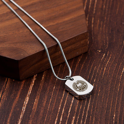 Dog Icon Dog Tag Pet Memorial Necklace