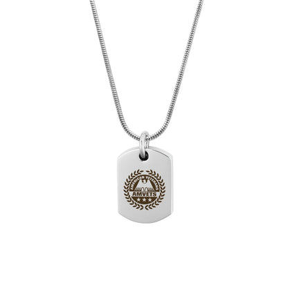 Service Memorial Ashes Holder Dog Tag Necklace