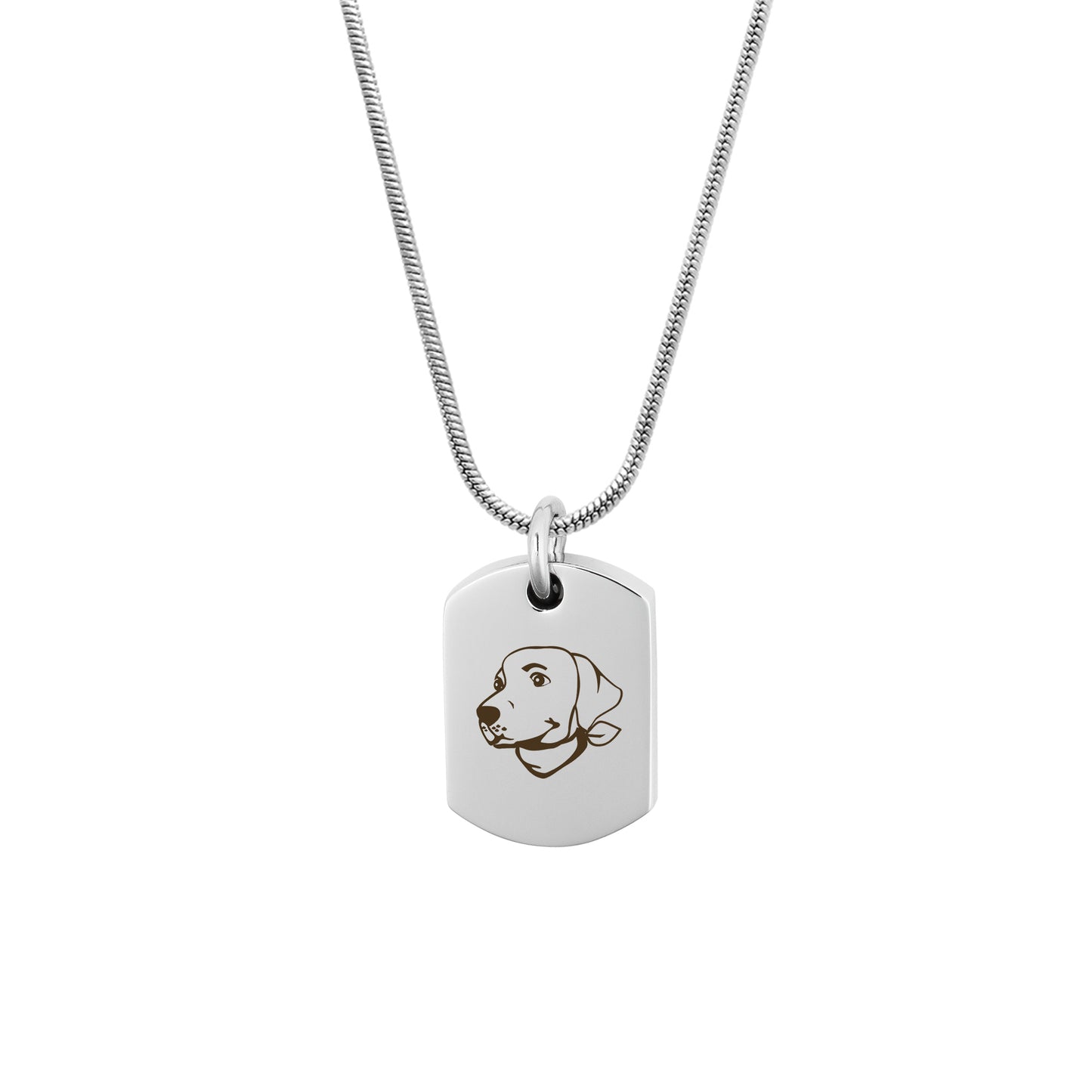 Dog Icon Dog Tag Pet Memorial Necklace