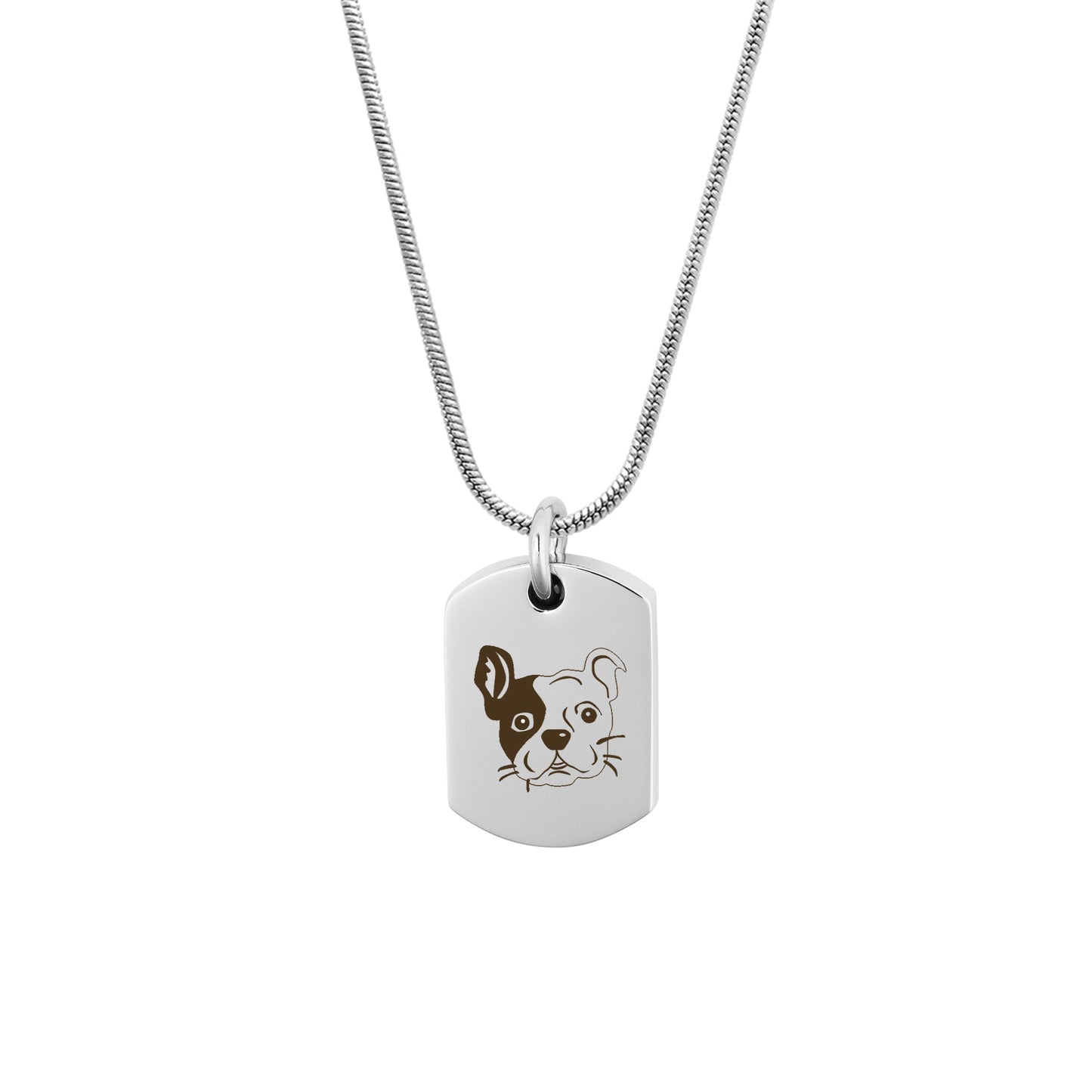 Dog Icon Dog Tag Pet Memorial Necklace