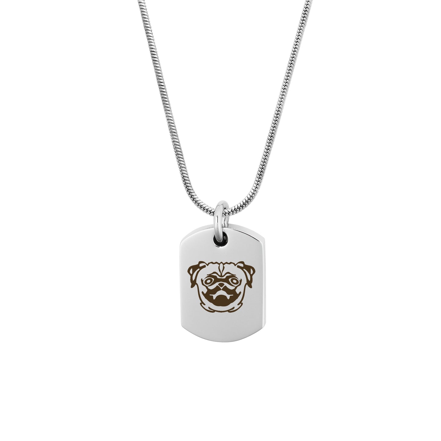 Dog Icon Dog Tag Pet Memorial Necklace