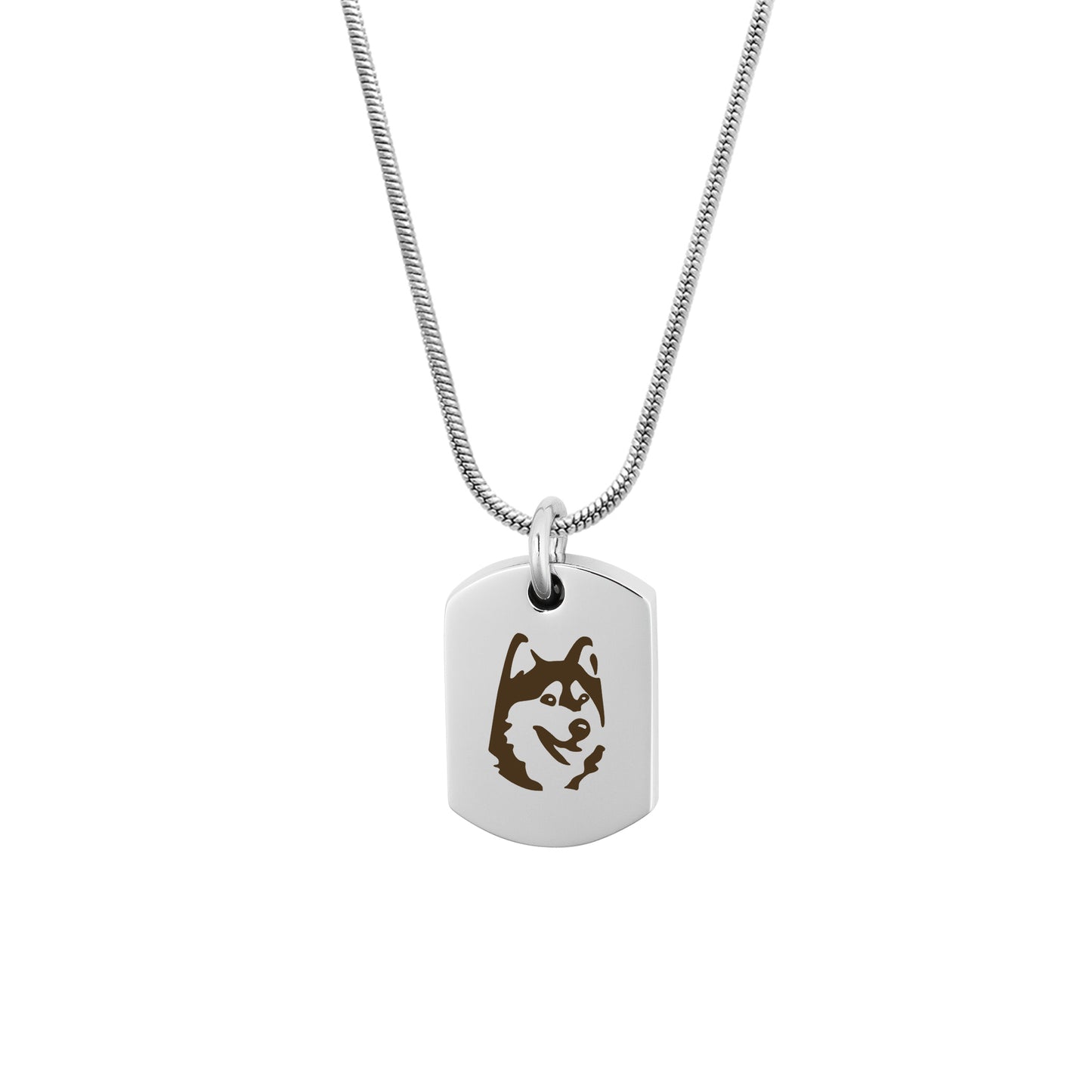 Dog Icon Dog Tag Pet Memorial Necklace