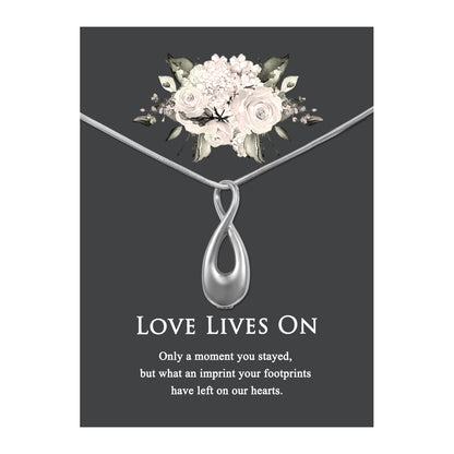 Love Lives On Infinity Memorial Necklace