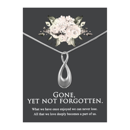 Gone, Yet Not Forgotten Infinity Memorial Necklace