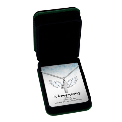 In Loving Memory Cross Memorial Necklace