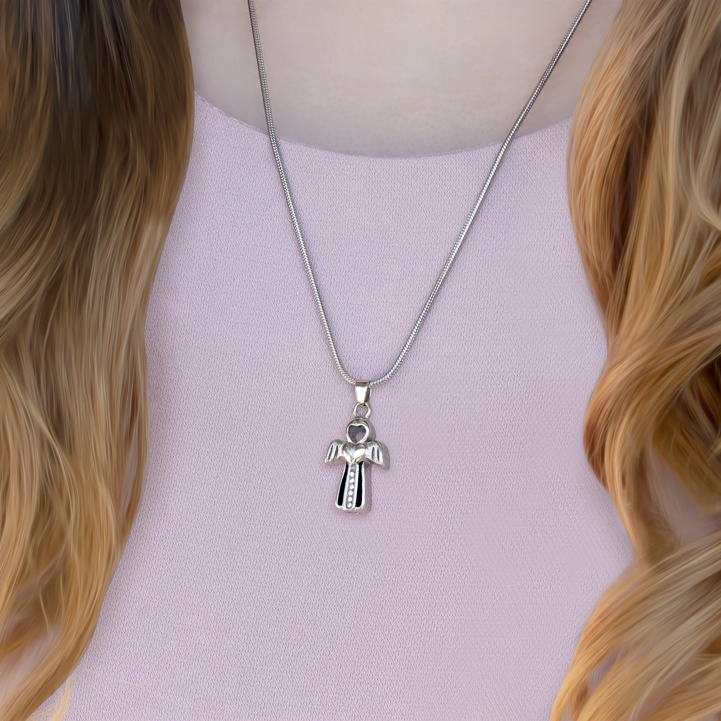 In Loving Memory of Your Baby Angel Memorial Necklace