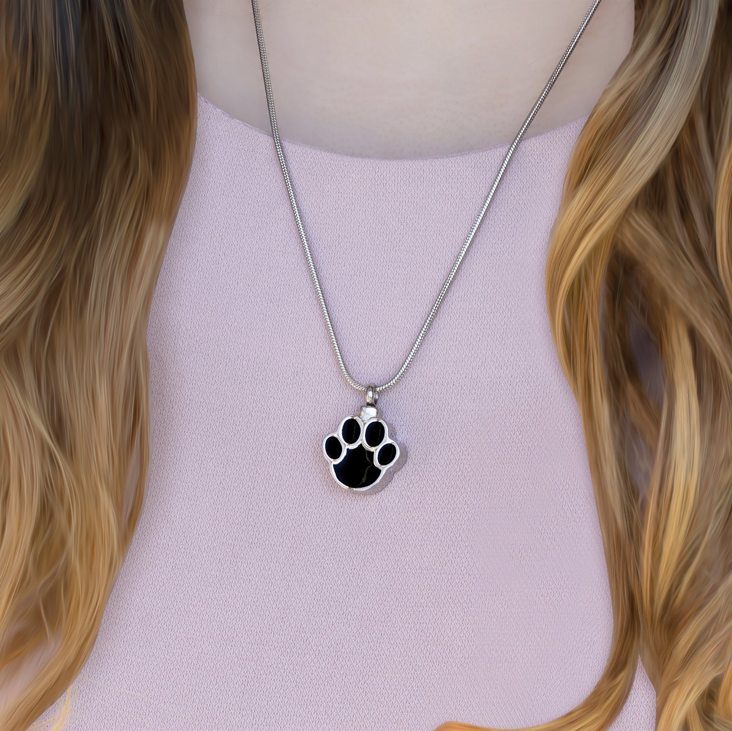 The best memory of your Loyal Dog Paw Heart Memorial Necklace