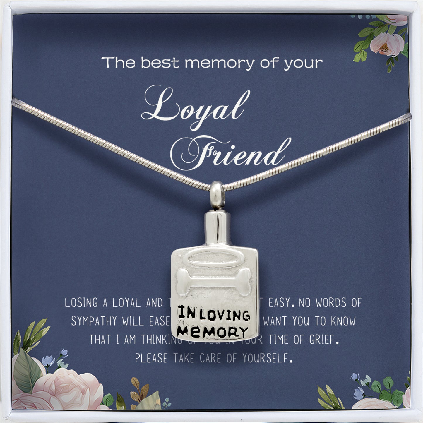 The best memory of your Loyal Dog Tag Memorial Necklace