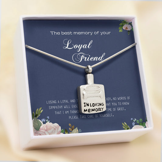 The best memory of your Loyal Dog Tag Memorial Necklace