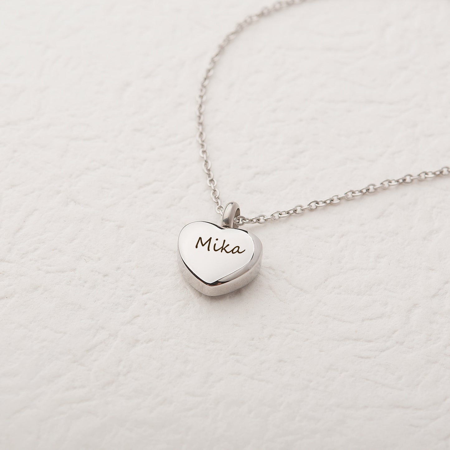 Mini Heart Memorial Necklace