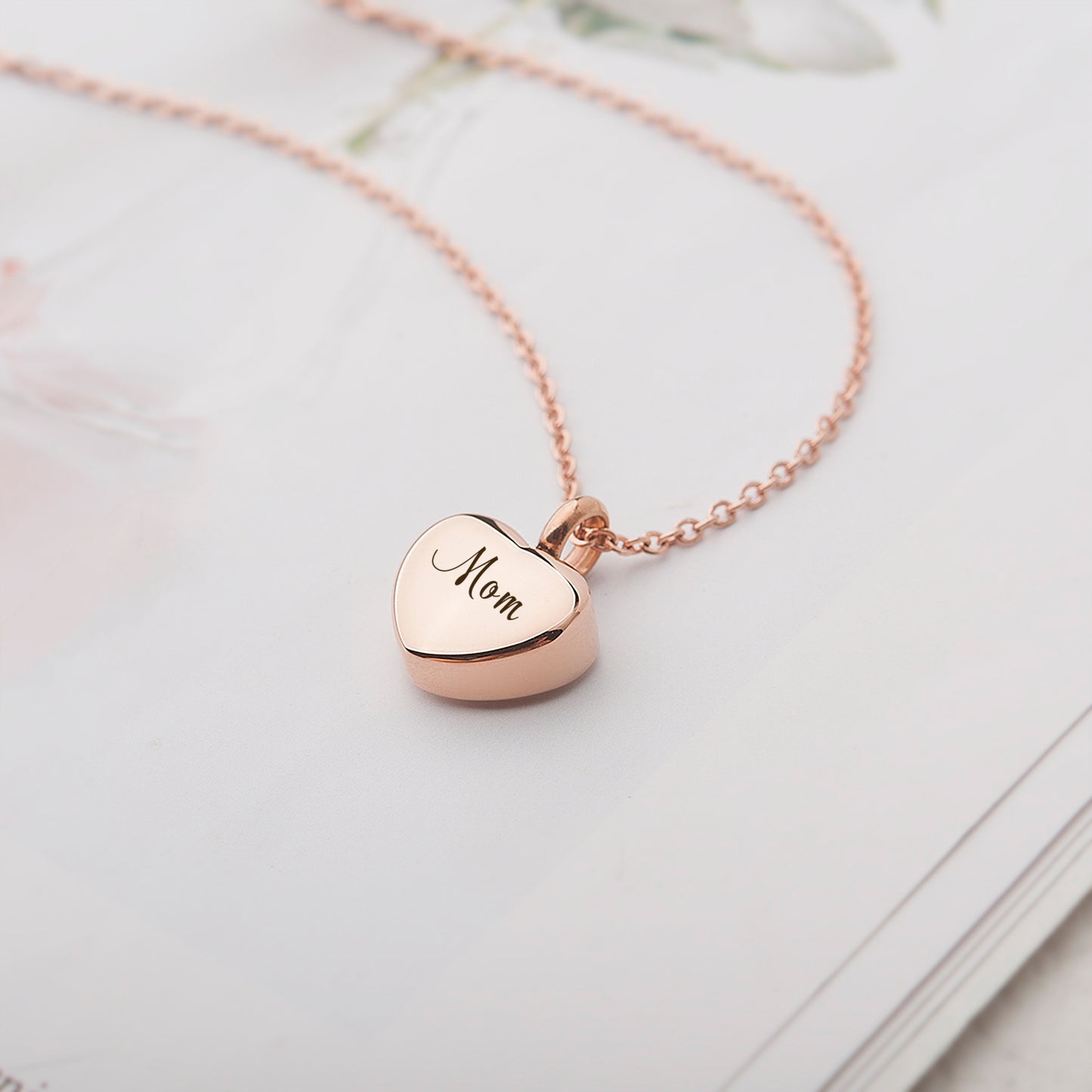 Mini Heart Memorial Necklace