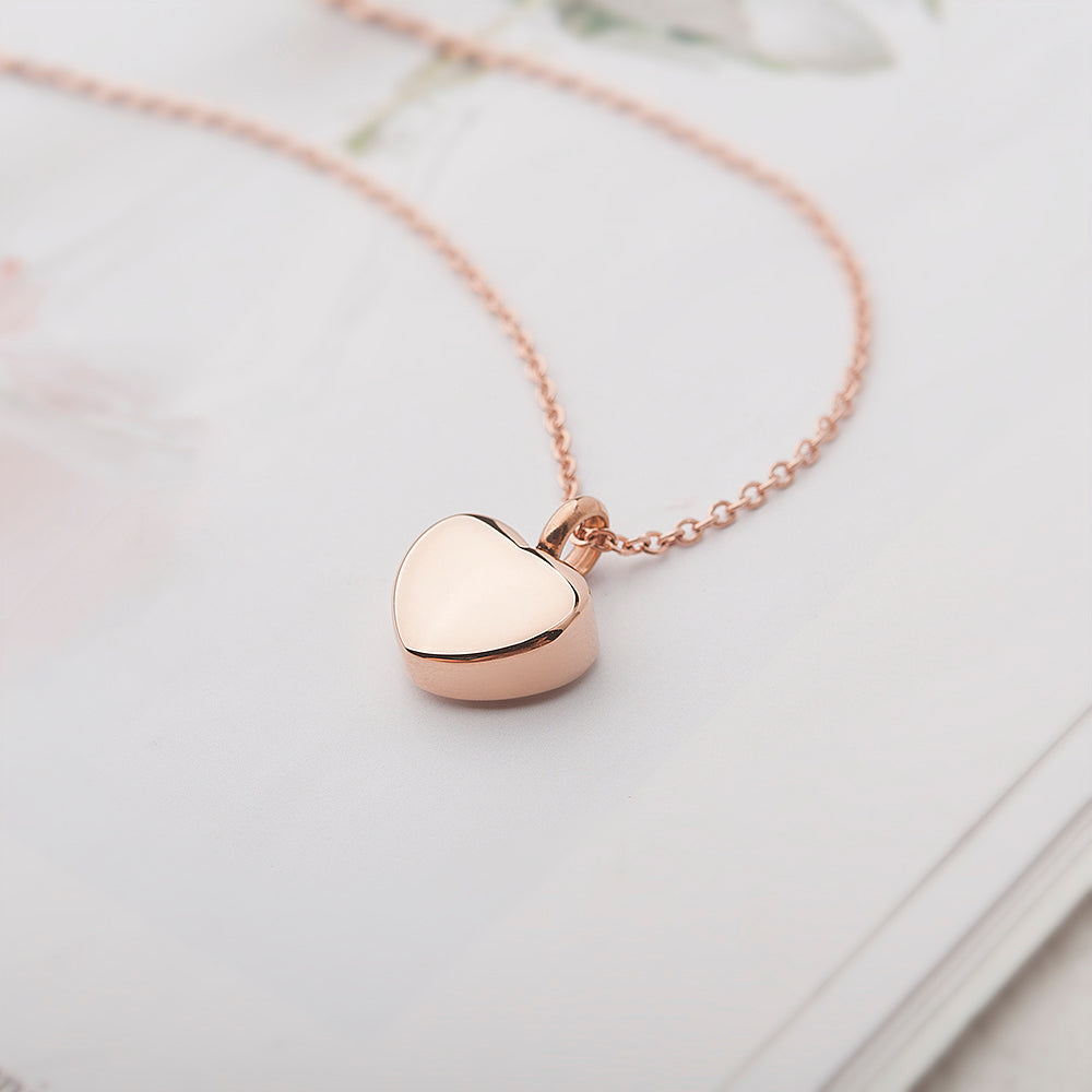 Mini Heart Memorial Necklace