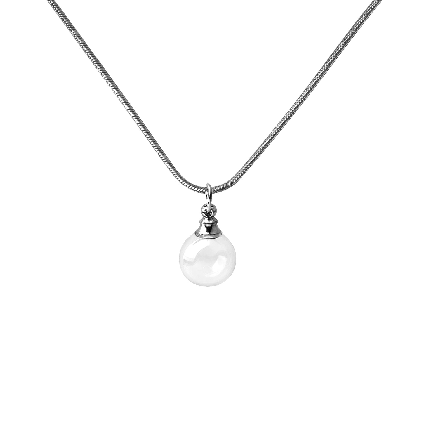 Glass Orb Memorial Necklace