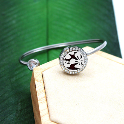 Flower Aromatherapy Twistable Bangle