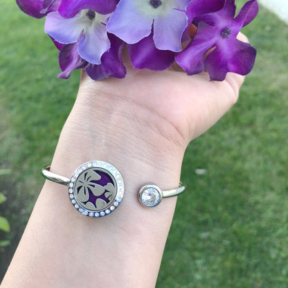 Flower Aromatherapy Twistable Bangle