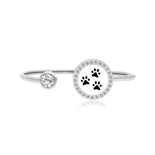 Paw Prints Aromatherapy Twistable Bangle