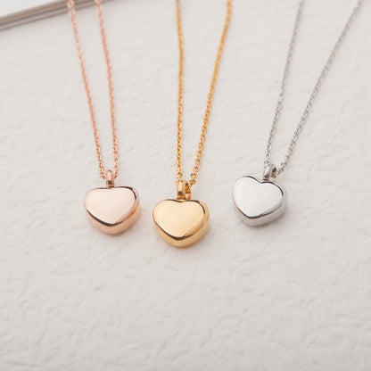 Mini Heart Memorial Necklace