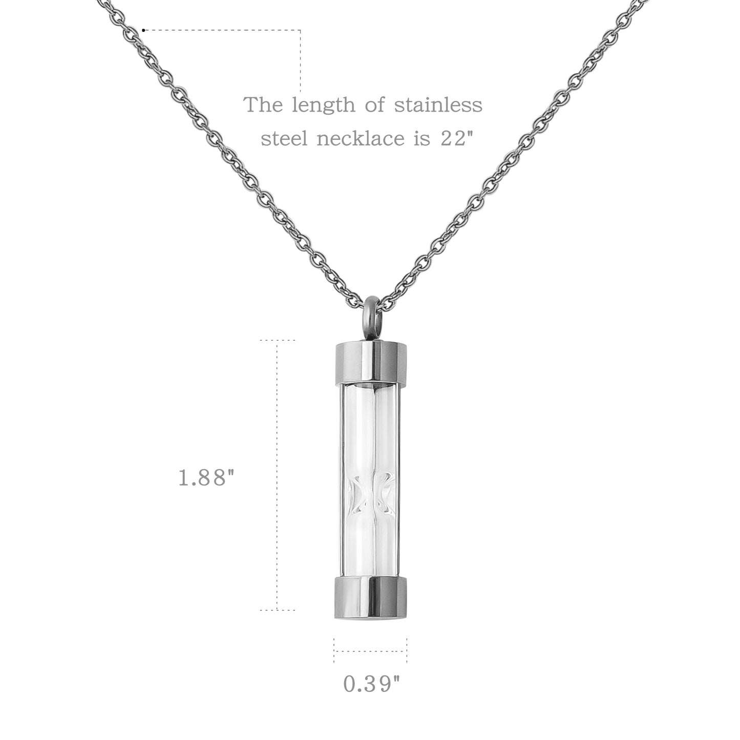 Hourglass Memorial Necklace