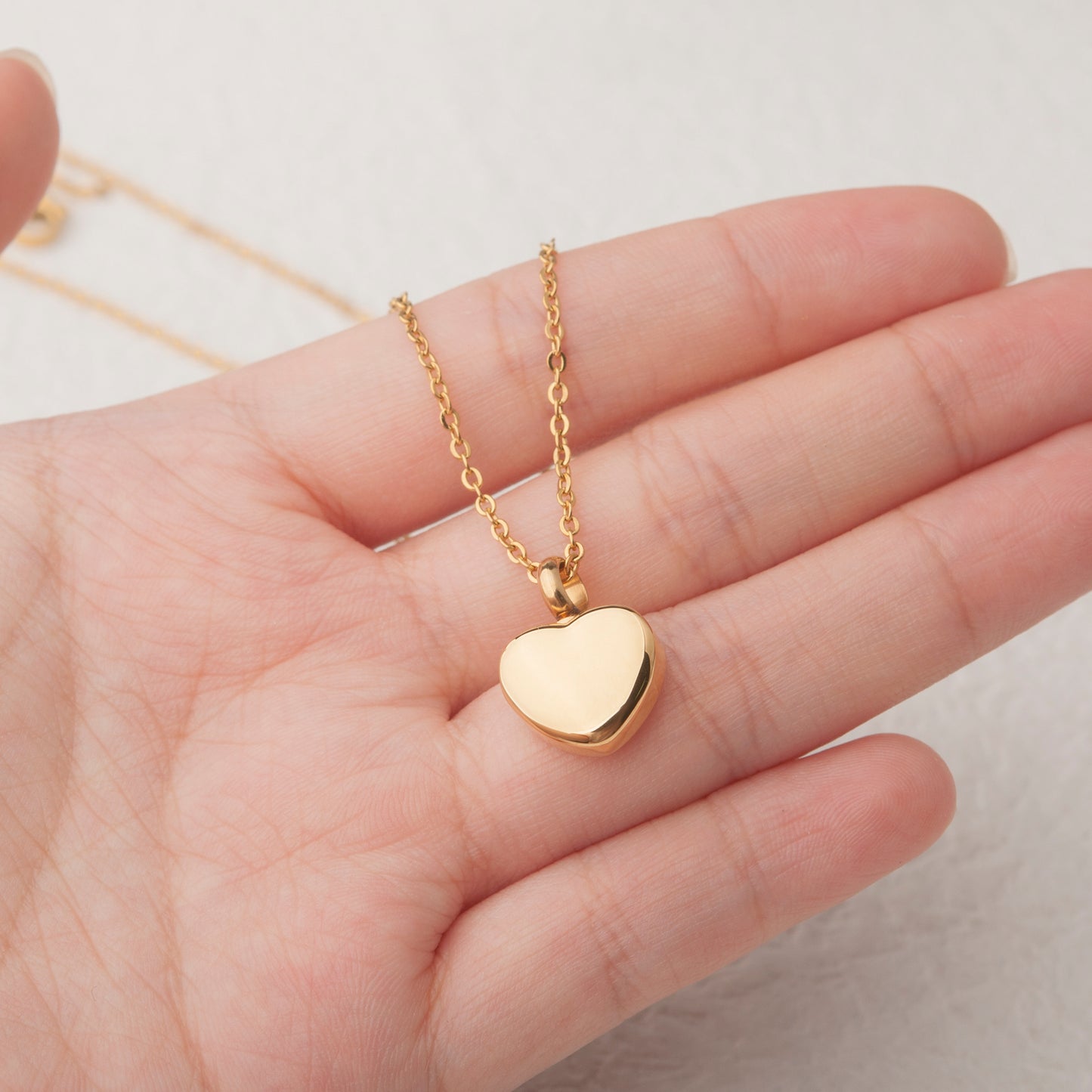 Mini Heart Memorial Necklace