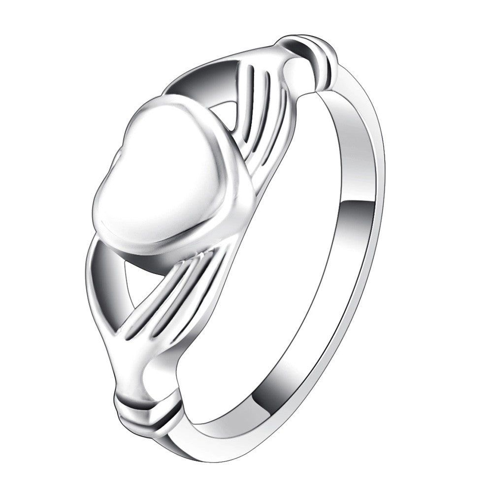 Heart in Hands Memorial Ring