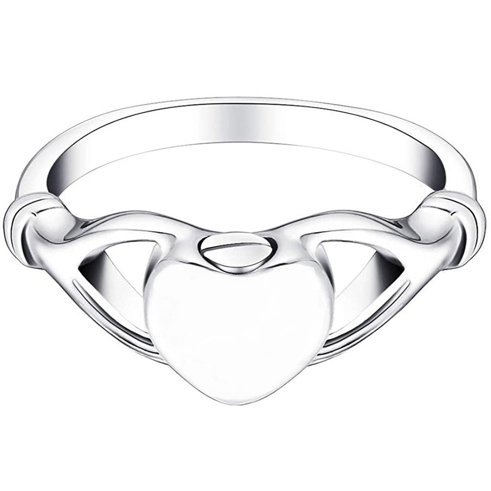 Heart in Hands Memorial Ring