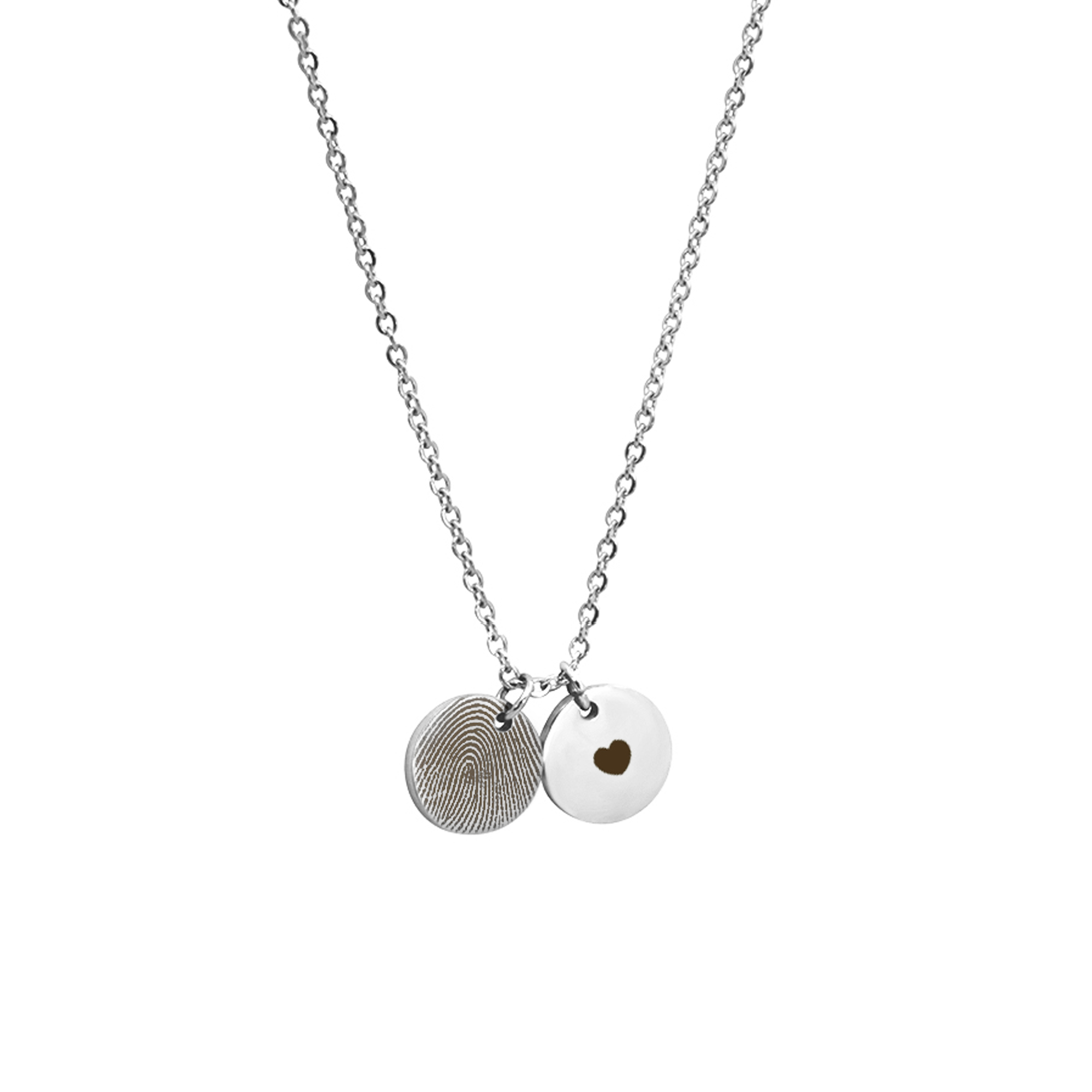 Wholesale Mini 2 Disc Fingerprint Necklace - Anavia Jewelry Wholesale